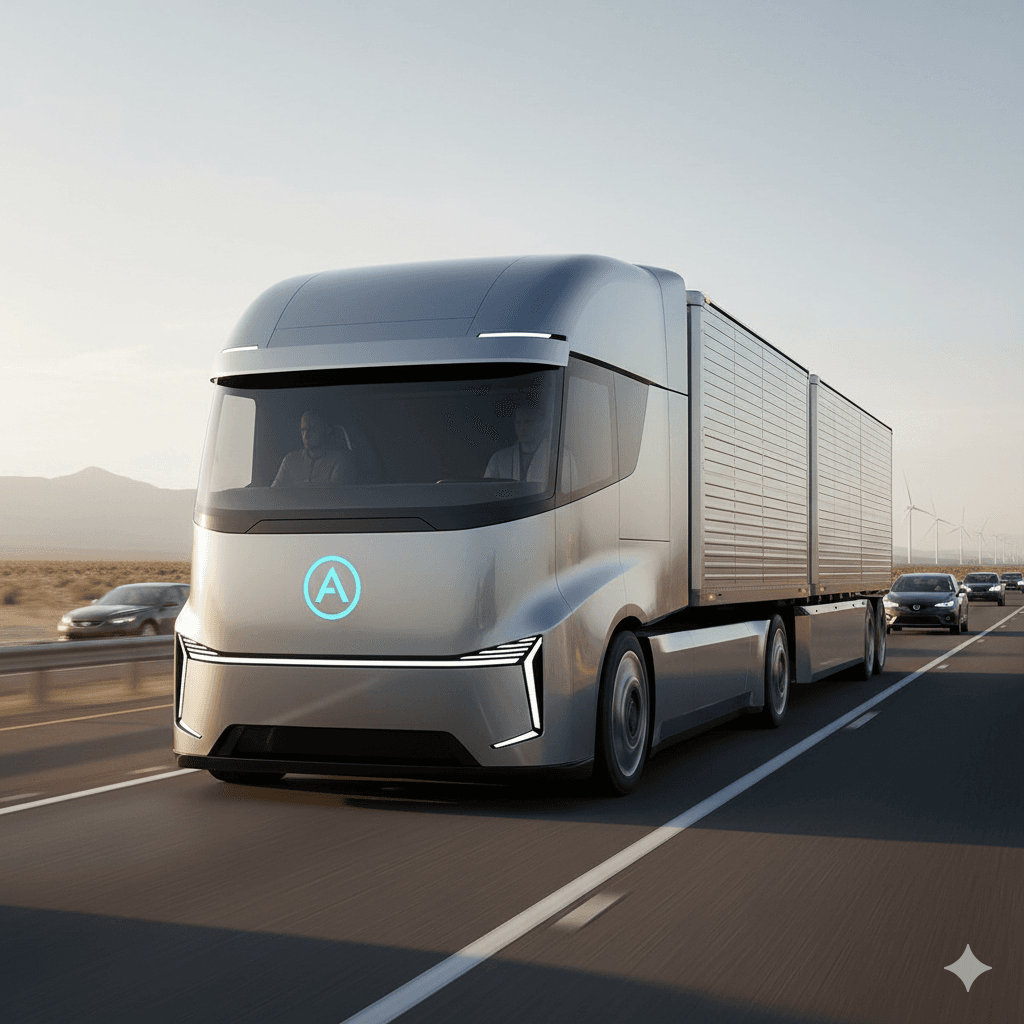 Empresa sueca Einride cruza frontera con camión autónomo sin cabina y recauda US$ 100M para expansión global